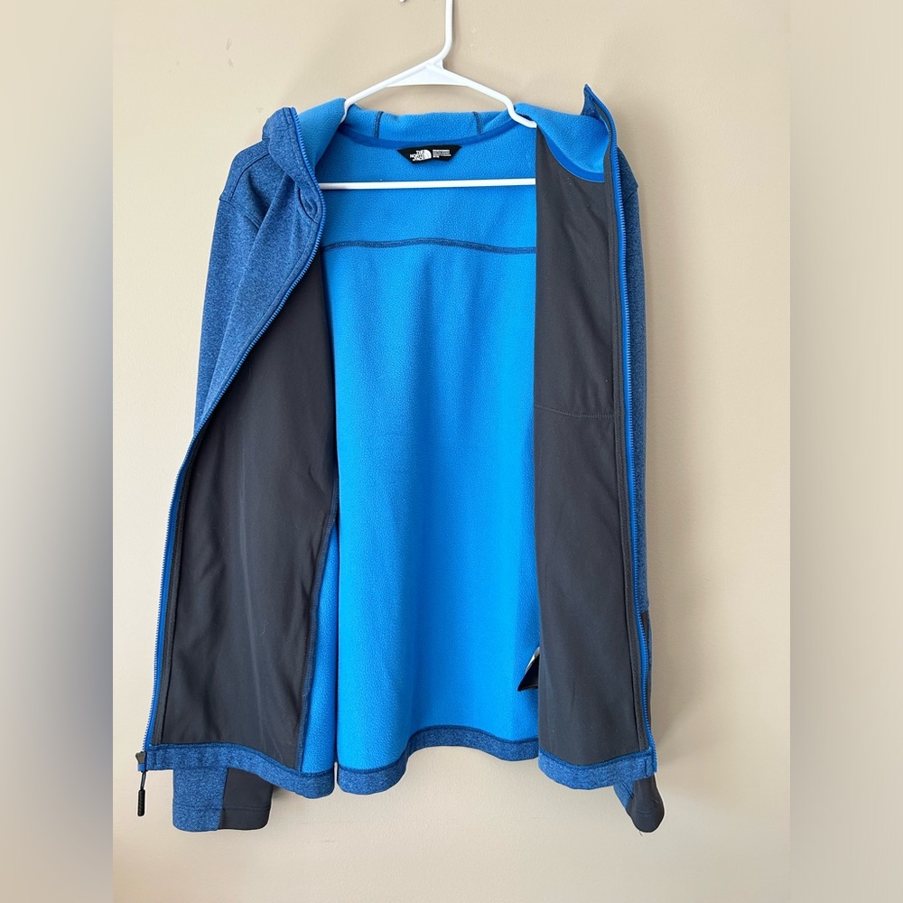 The North Face Men’s Canyonland Full Zip Fleece Hoodie Blue size Medium - Picture 8 of 9